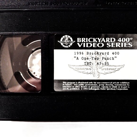 NASCAR 1996 Brickyard 400 Indy Speedway Race Commemorative Book HC/DJ + VHS Tape - Picture 13 of 16